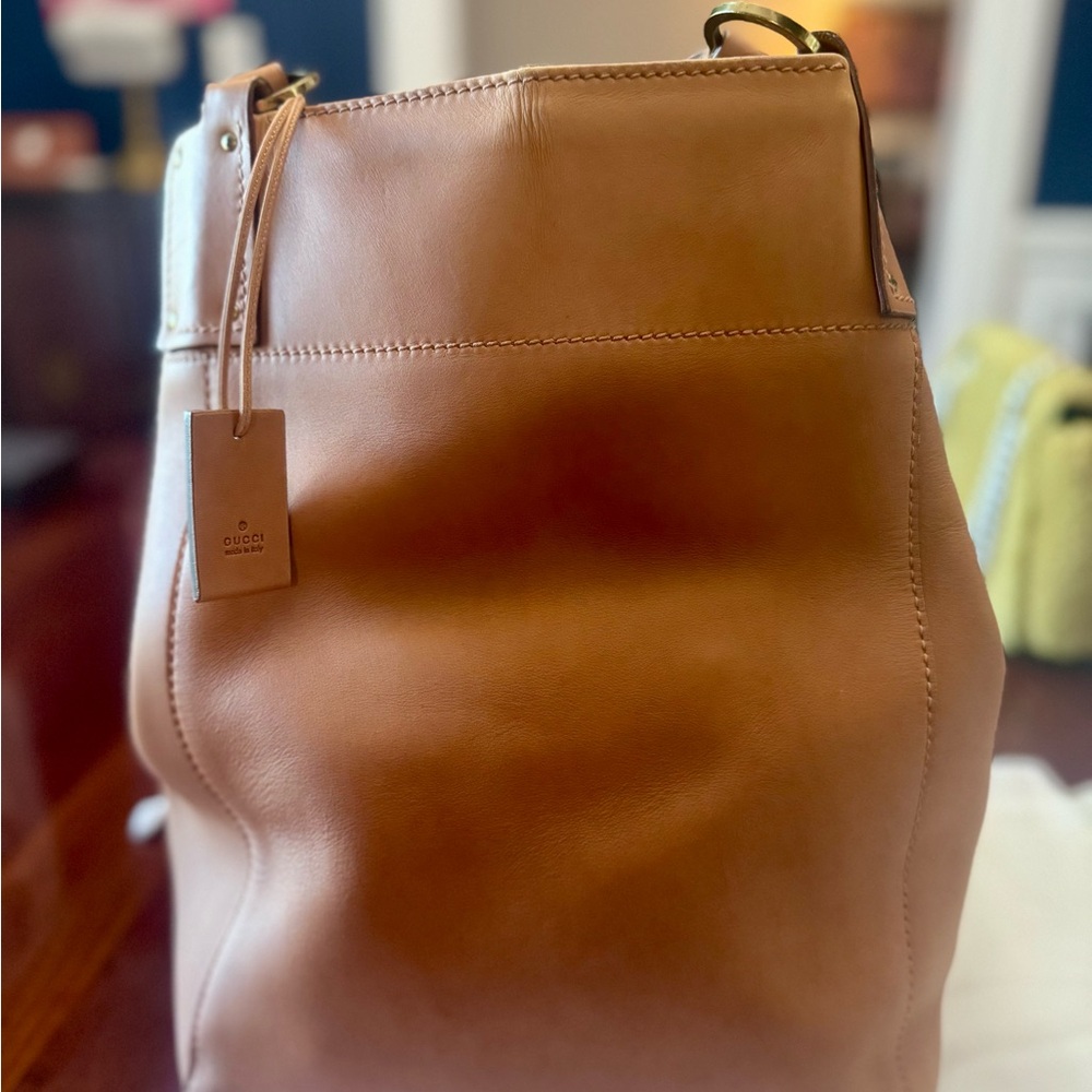Gucci Brown Leather Shoulder Bag